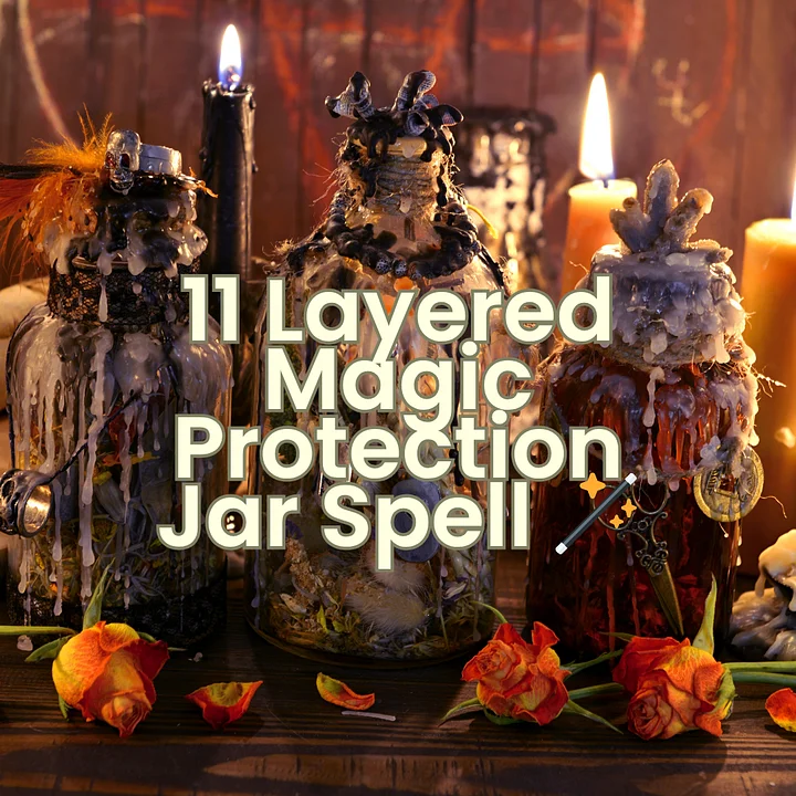 11 Layered Magic Protection Jar Spell that ACTUALLY works! 🪄 product image (1)