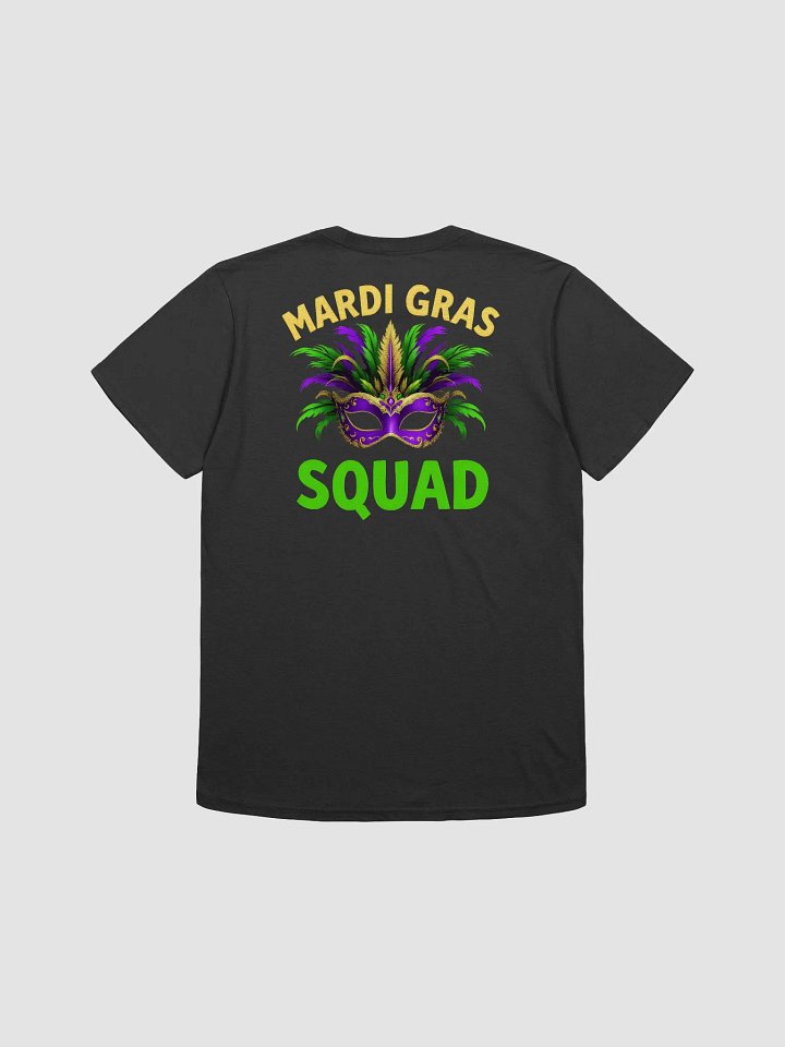 Mardi Gras Squad Feathered Mask Tee product image (2)