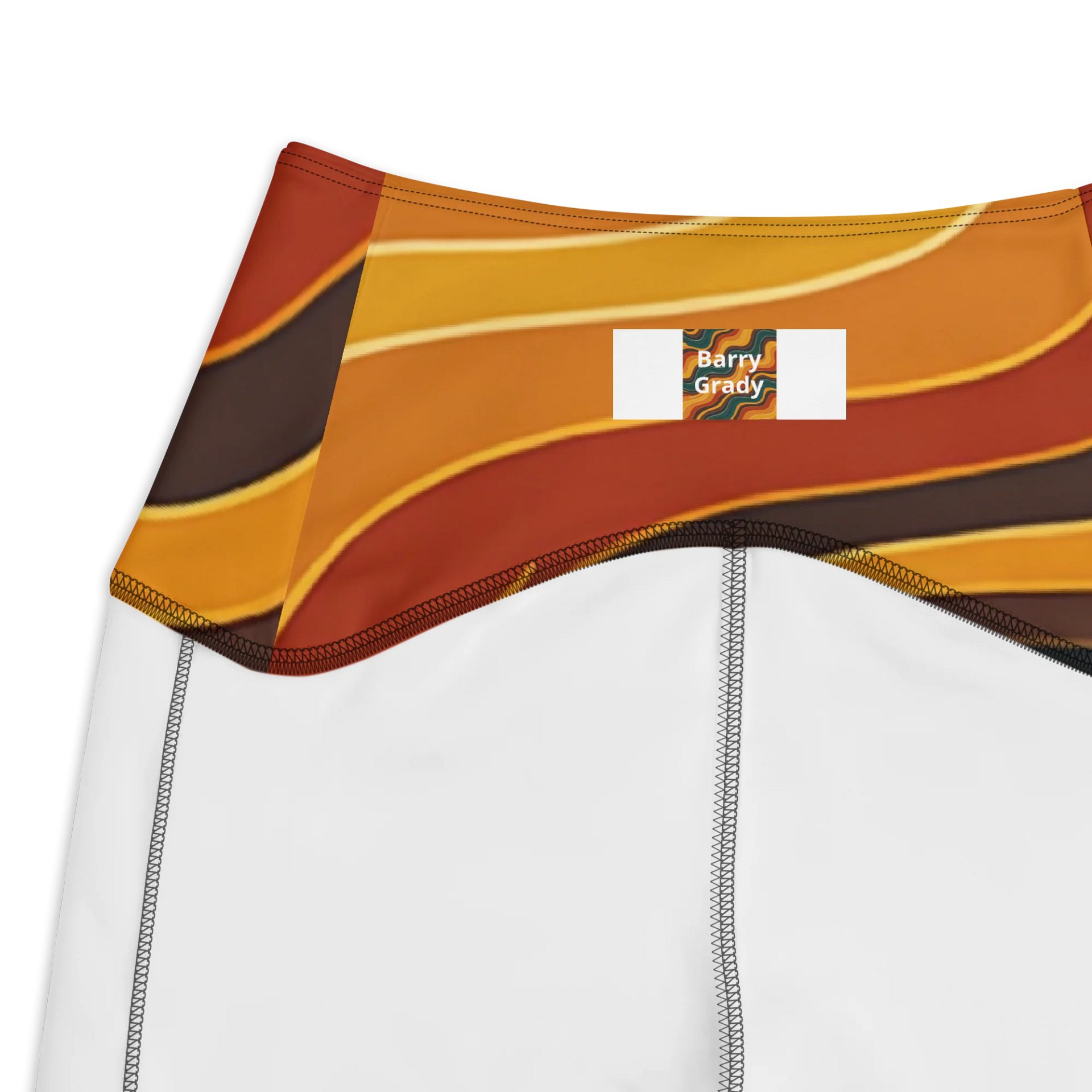 Barry Grady 'Flowing Waves' Crossover Leggings with Pockets product image (3)