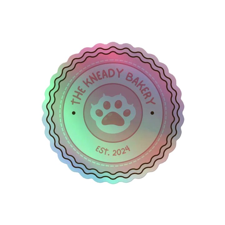 'The Kneady Bakery' Kiss-Cut Holographic Sticker product image (2)