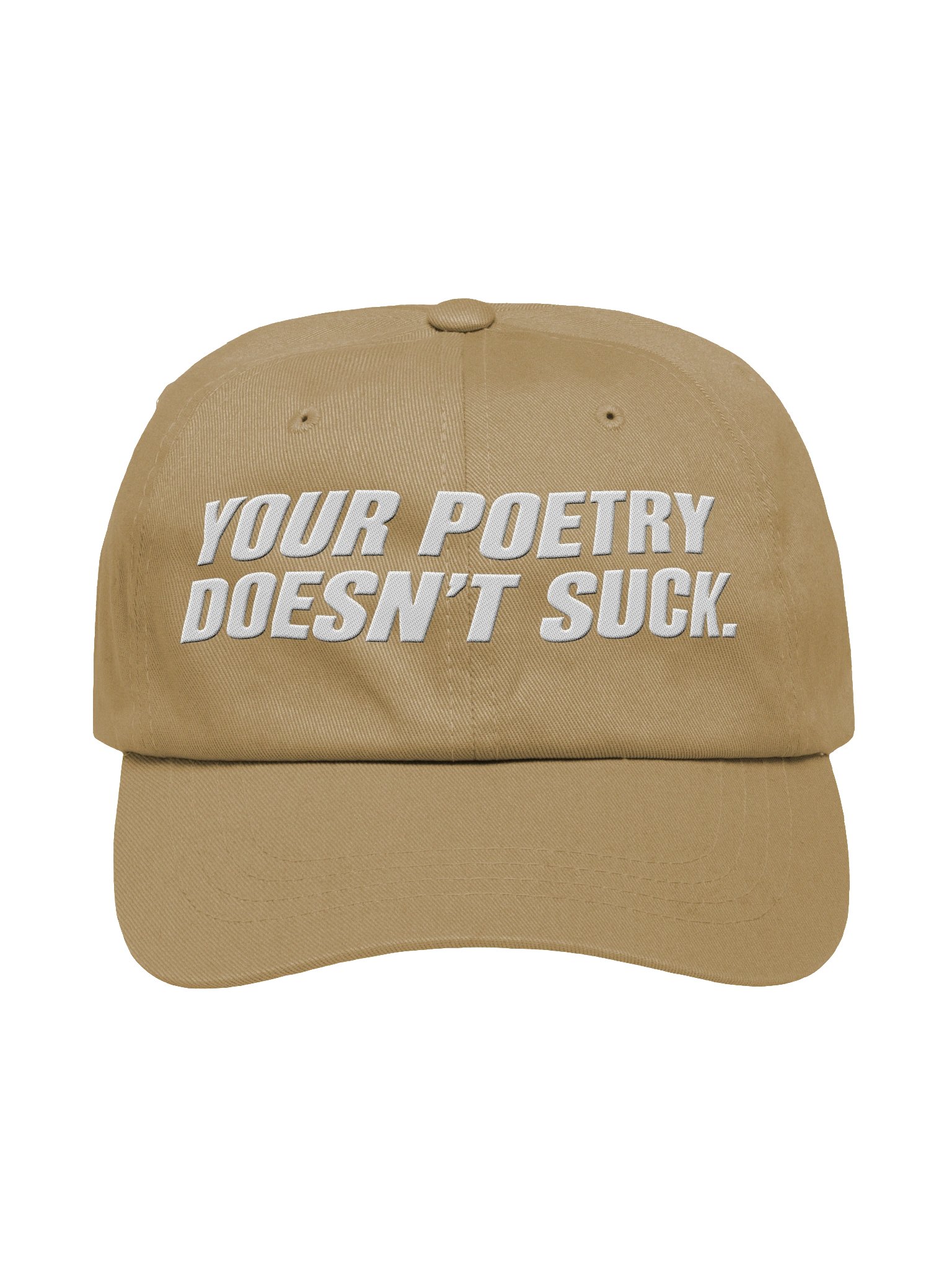 Your Poetry Doesn't Suck Dad Hat - Khaki/White product image (1)