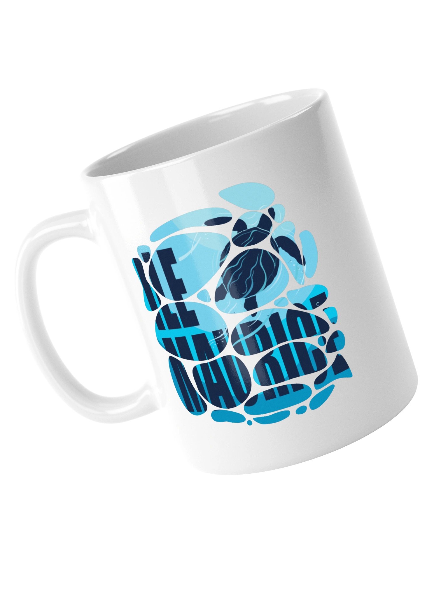 Sea turtle swim_ Ile Maurice *Mauritius _ Mug product image (13)