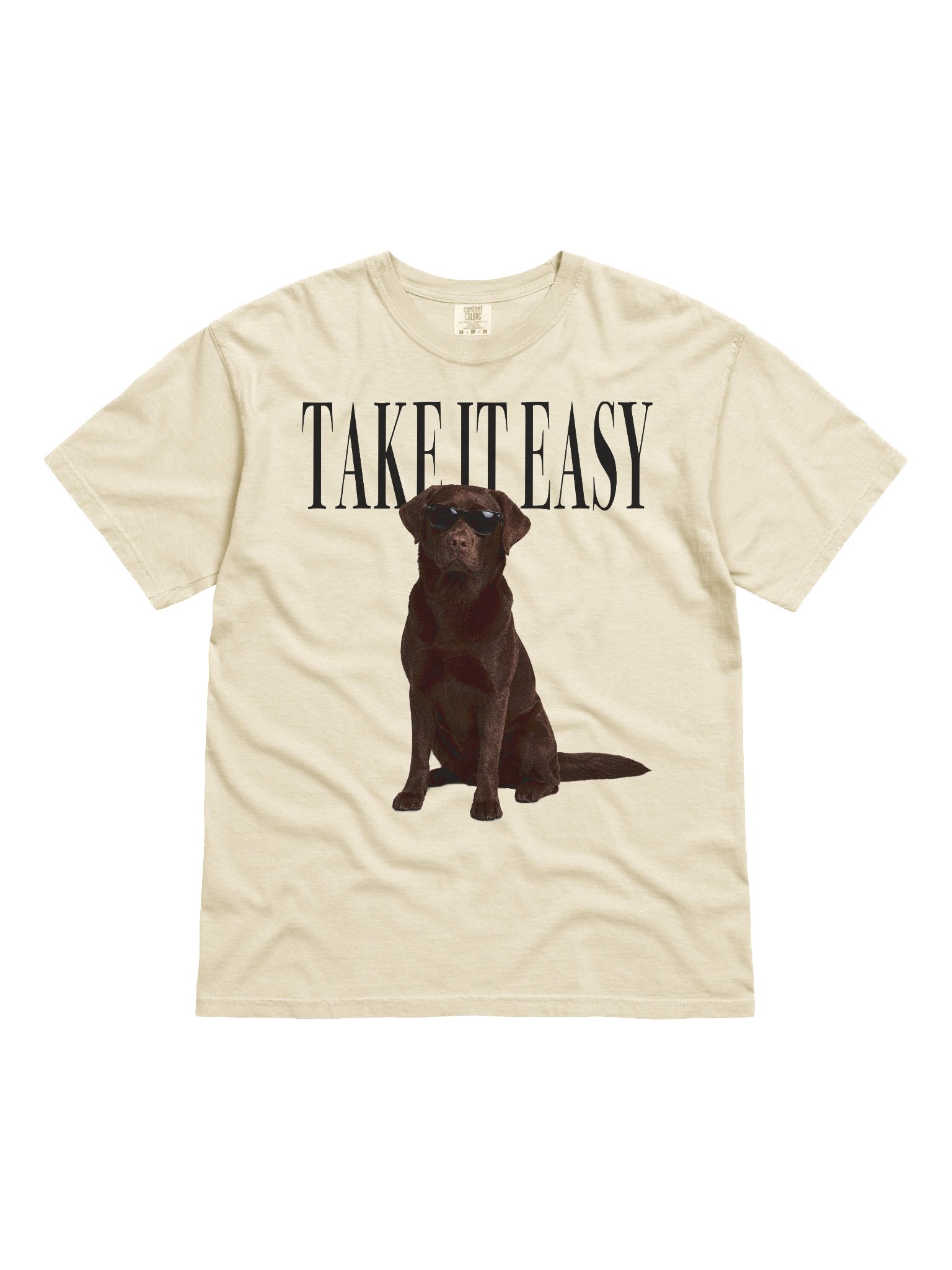 Take It Easy '90s Pop Vintage-Style T-Shirt for Labrador Retriever(Chocolate) Lovers product image (4)
