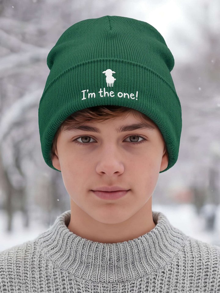 I'm the One! Embroidered Cuffed Beanie – Soft & Cozy Unisex Accessory for Everyday Elegance product image (1)