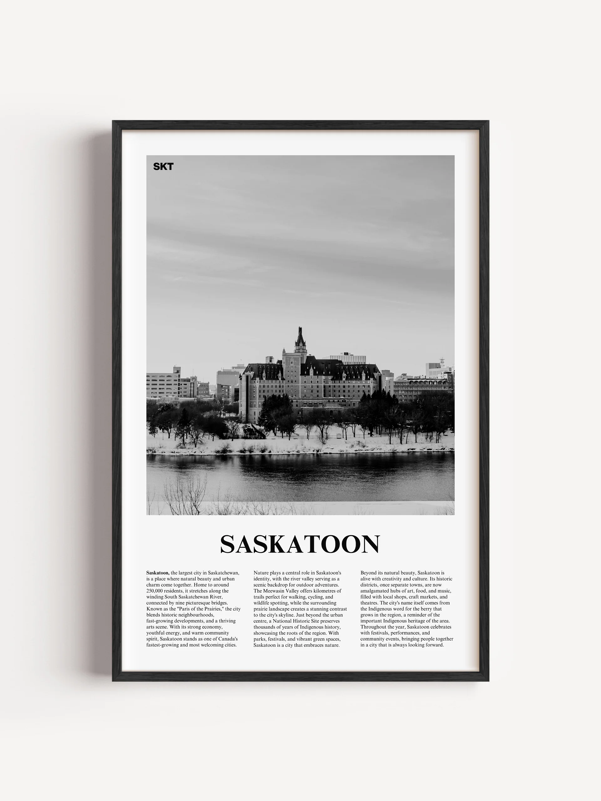 Saskatoon 01 Newspaper Poster | Framed product image (11)