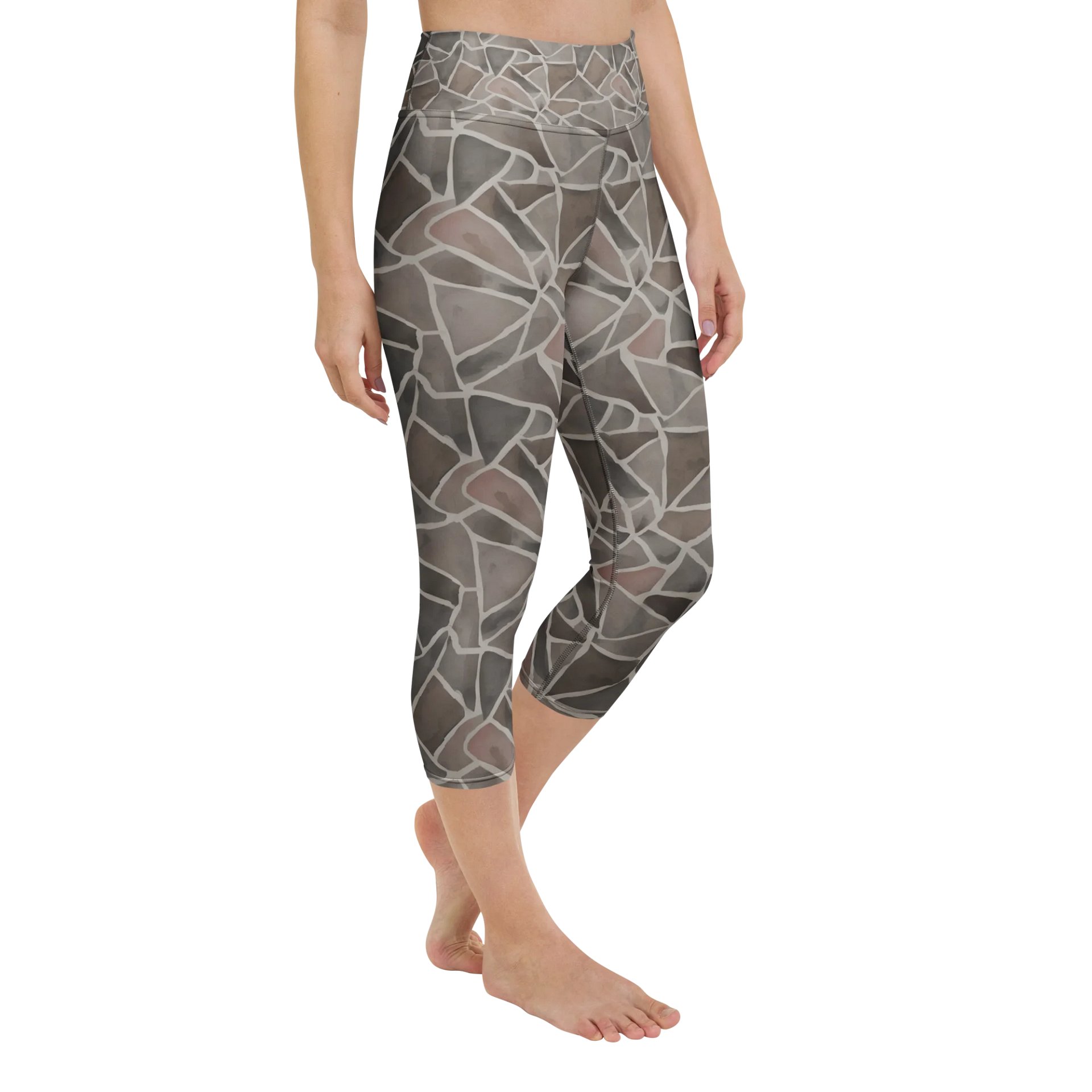 Rock Pattern Capri Leggings product image (2)