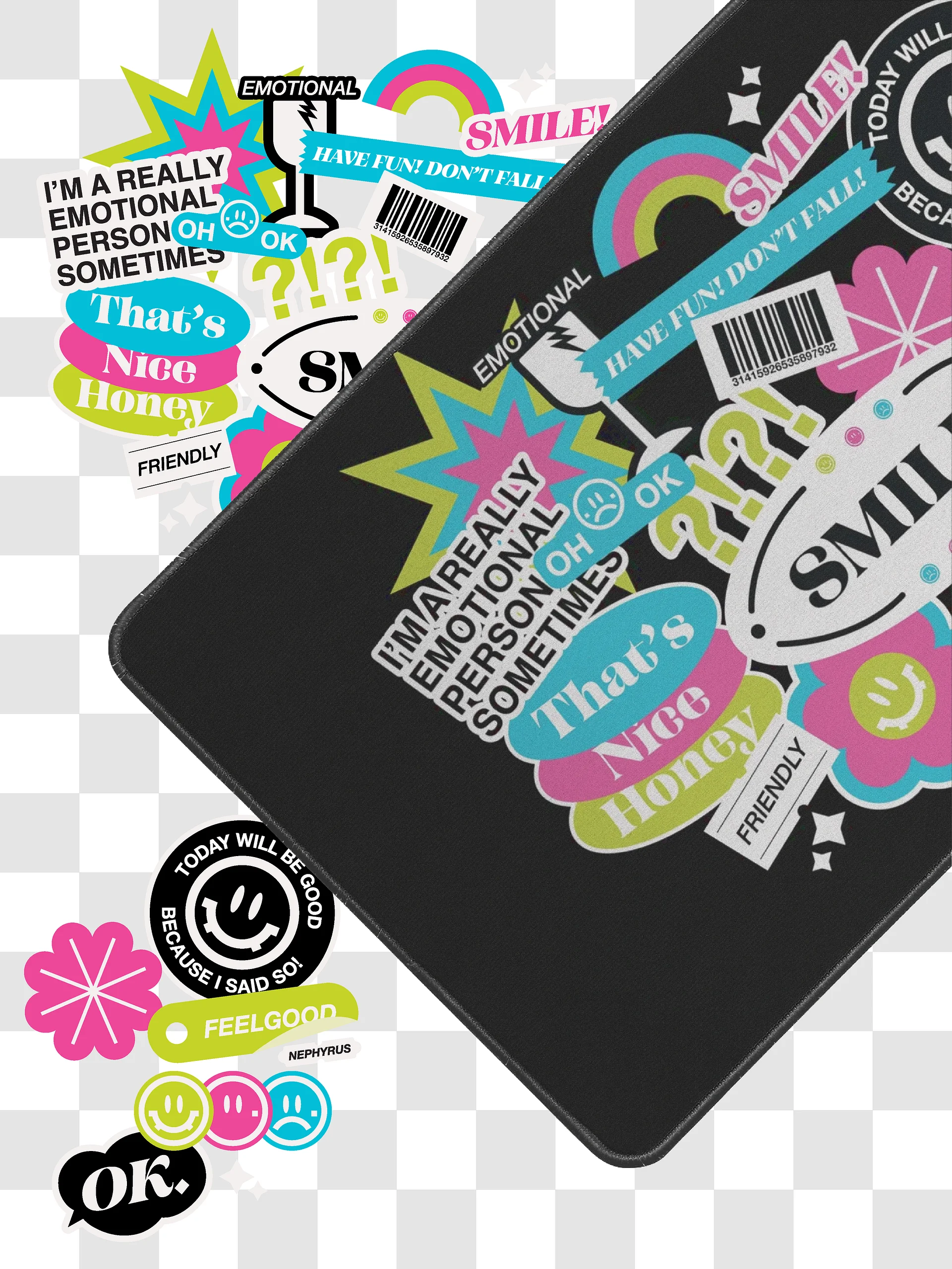 STICKERBOMB Deskmat product image (1)