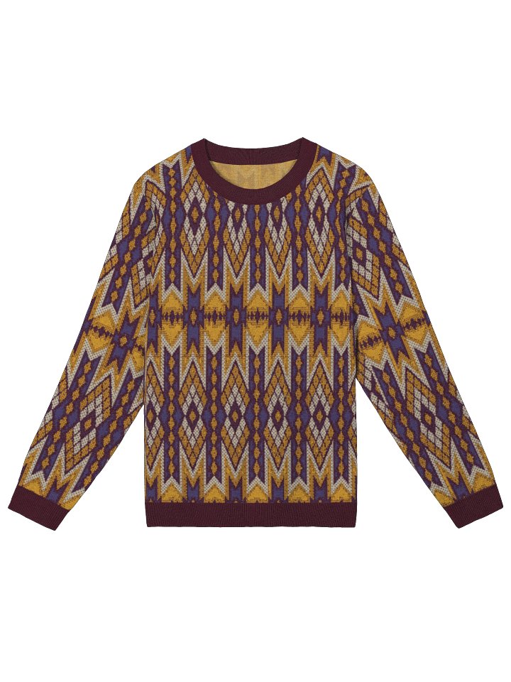 Mustard Tribal Print Sweater product image (1)