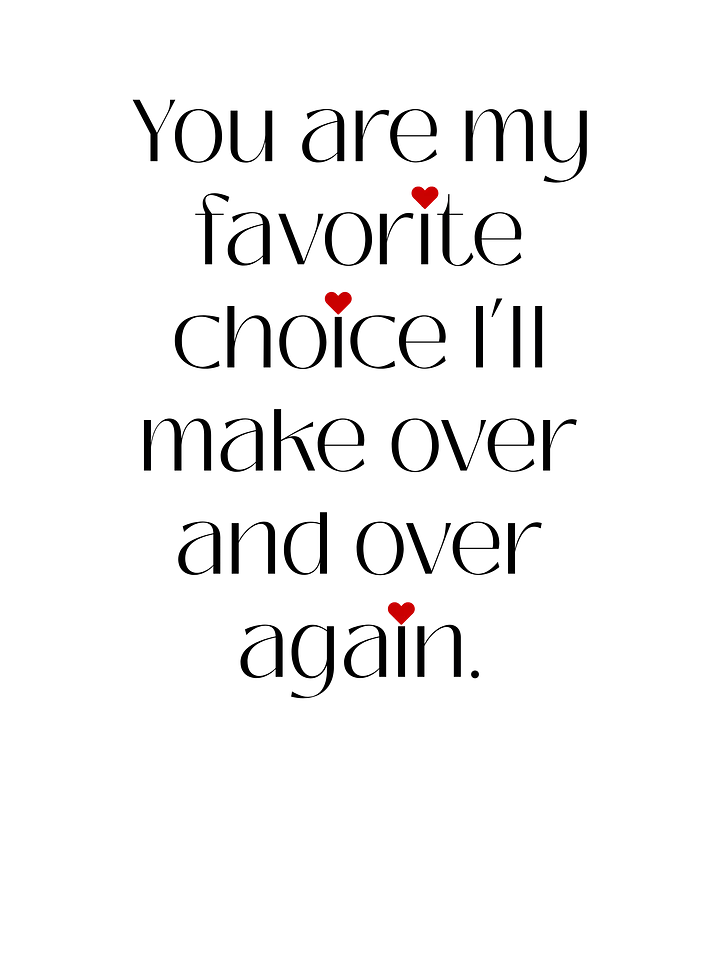 Chosen. Cherished. Adored. Romantic Card product image (2)