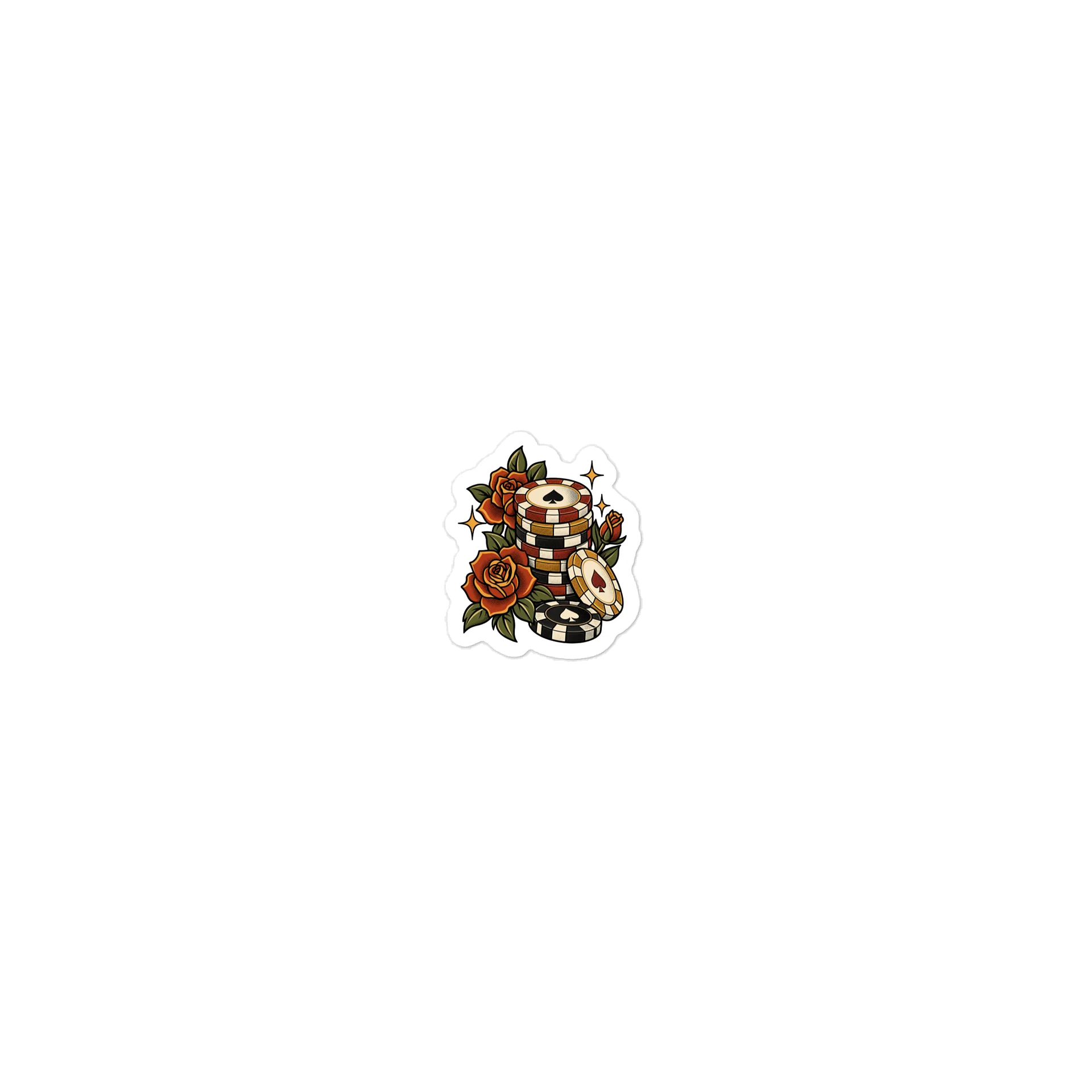 Chips & Roses Sticker product image (1)