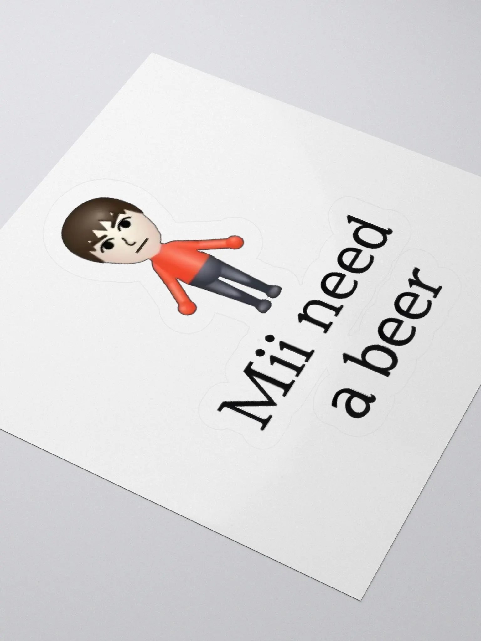 Mii Need A Beer Sticker product image (3)