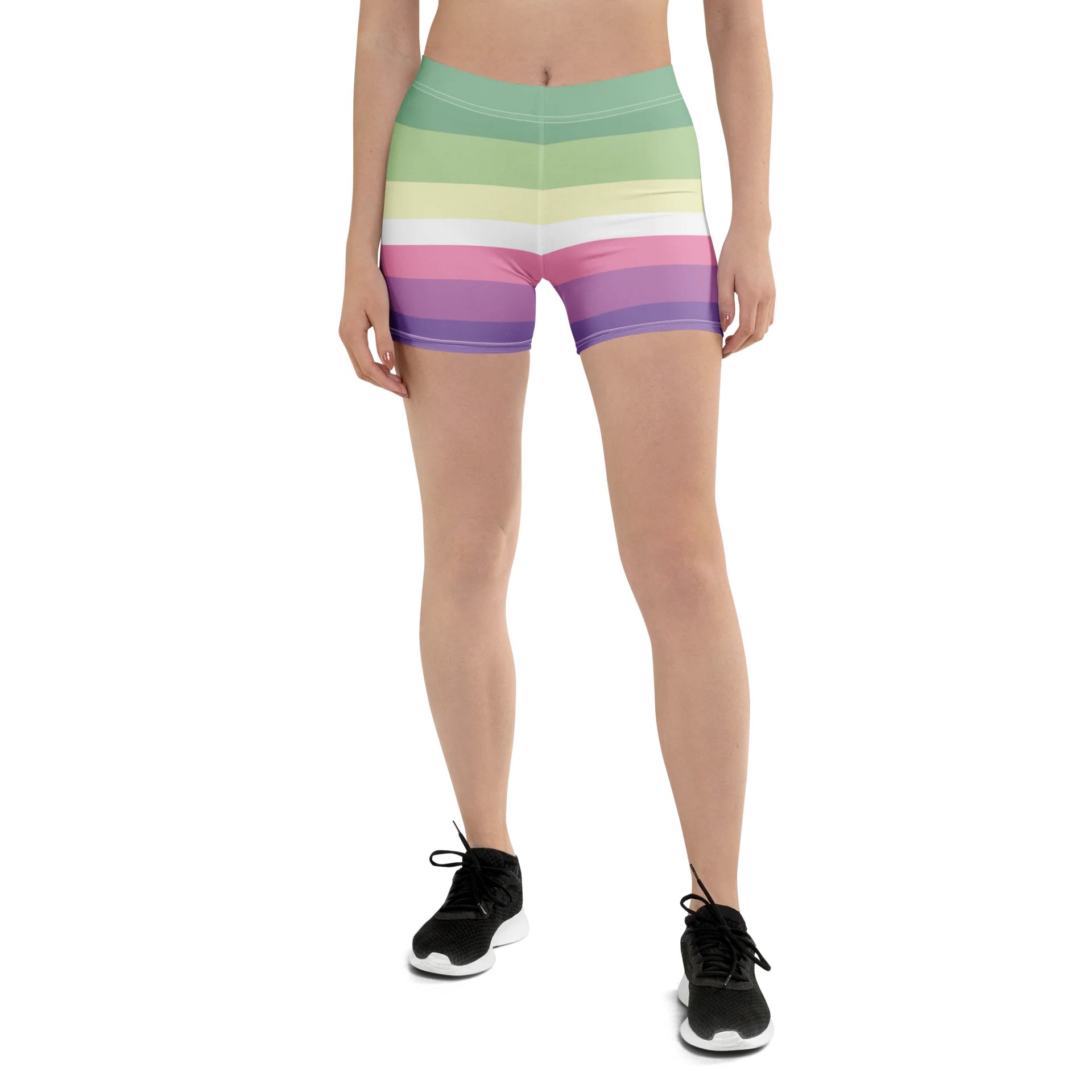 Genderfae Pride Flag Bike Shorts product image (1)