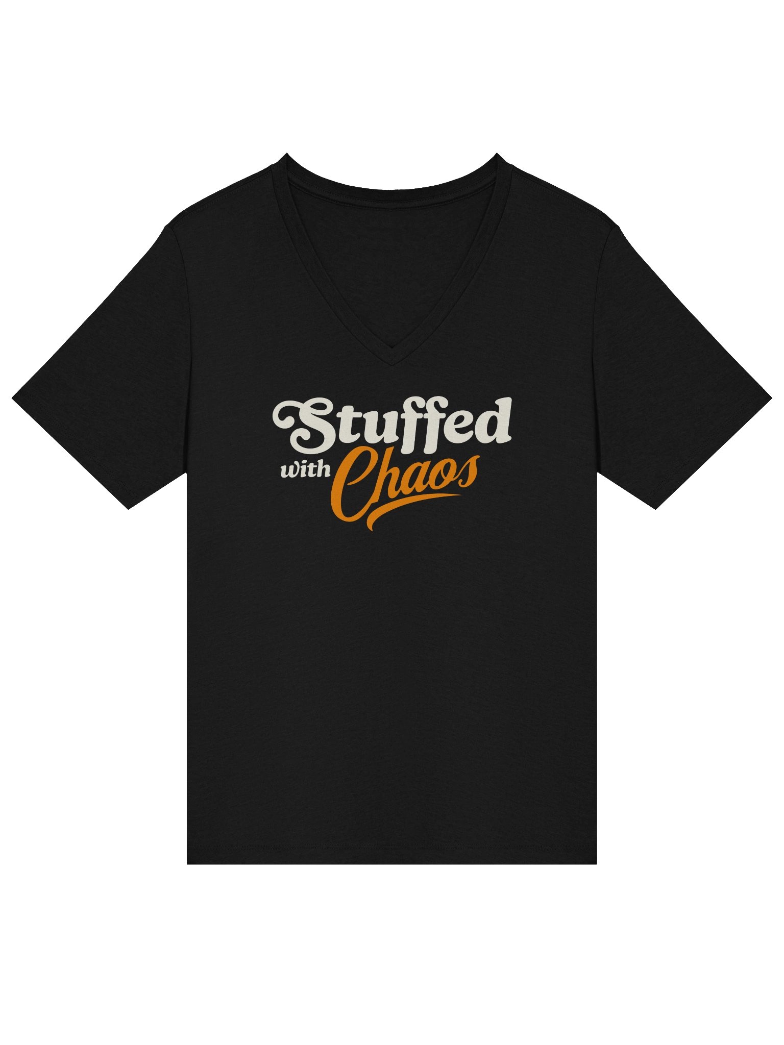 Stuffed with Chaos Vneck Tshirt product image (1)