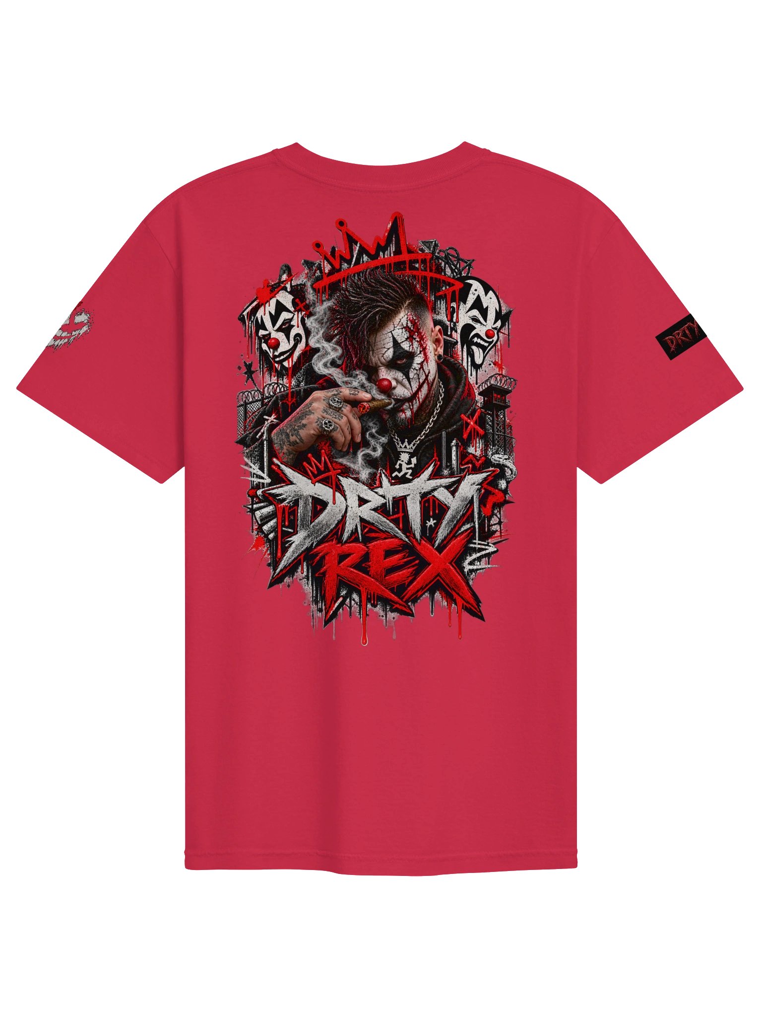 DRTY REX X-Eyes Premium Heavyweight Tee — Blood Red product image (10)