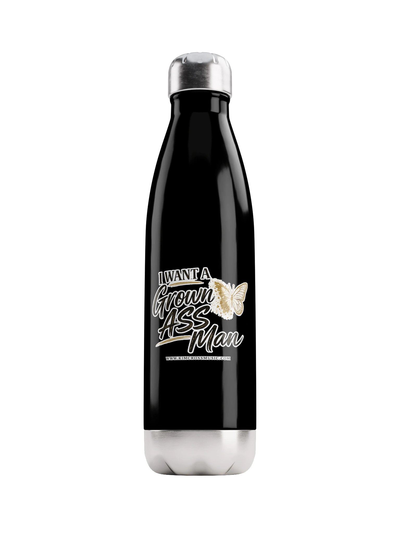 I Want a Grown Ass Man Water Bottle product image (2)
