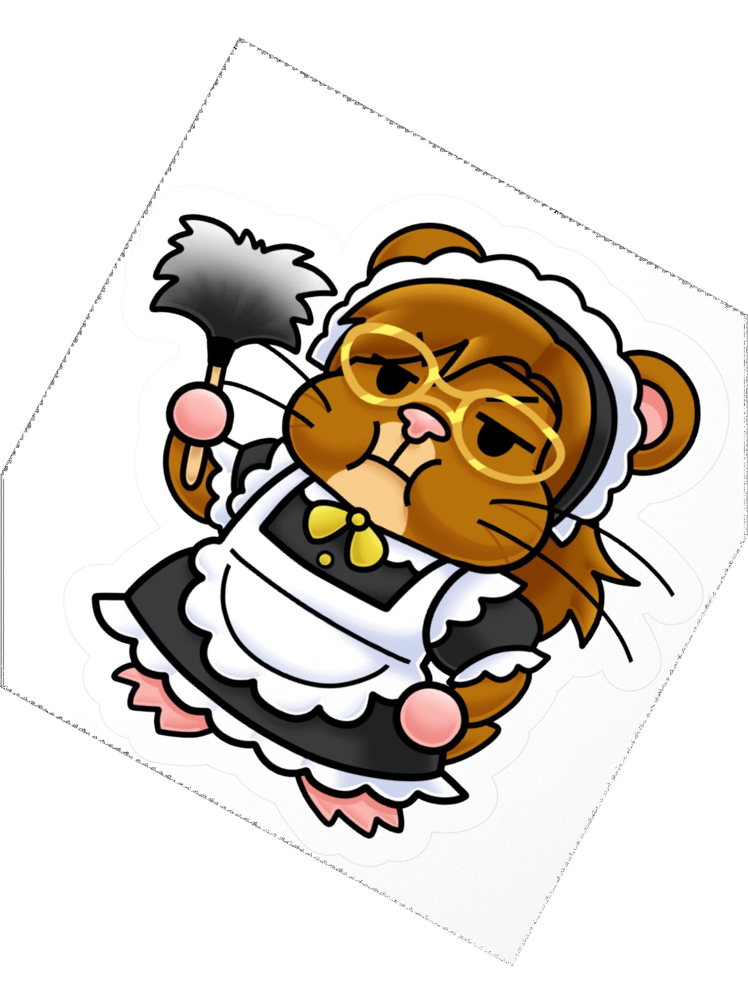 Bringle Maid Hampter Sticker product image (6)