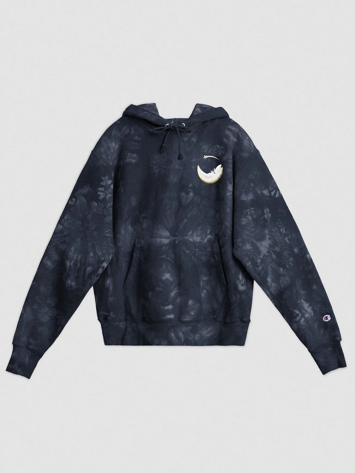 Tie-Dye Embroidered Champion Hooded Sweatshirt product image (1)