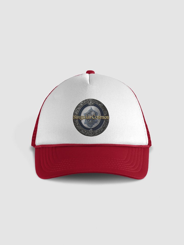 Singular Cosmos White/Red Trucker Hat product image (1)