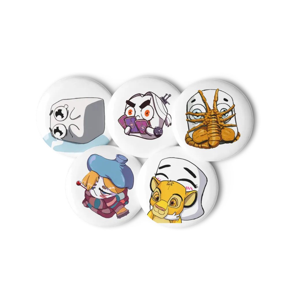 Tofu Emotes Pin Button Pack 1 product image (6)
