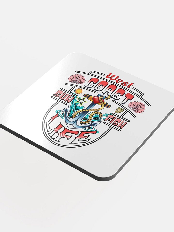 West Coast Life Nautical Vibes Glossed Coaster Set product image (1)