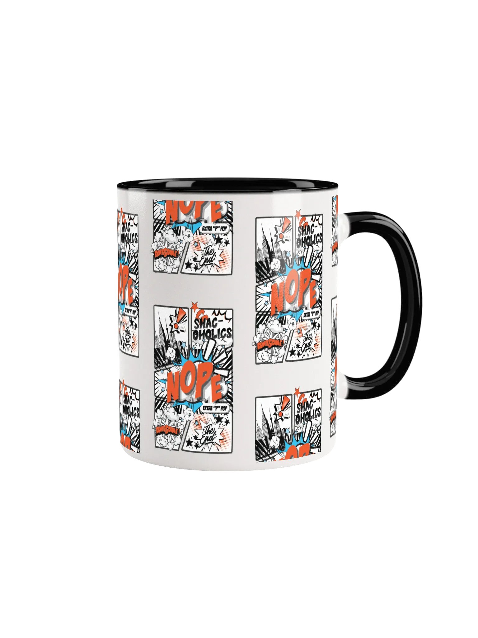 Shac-oholics Comic Blast Mug - Orange 
