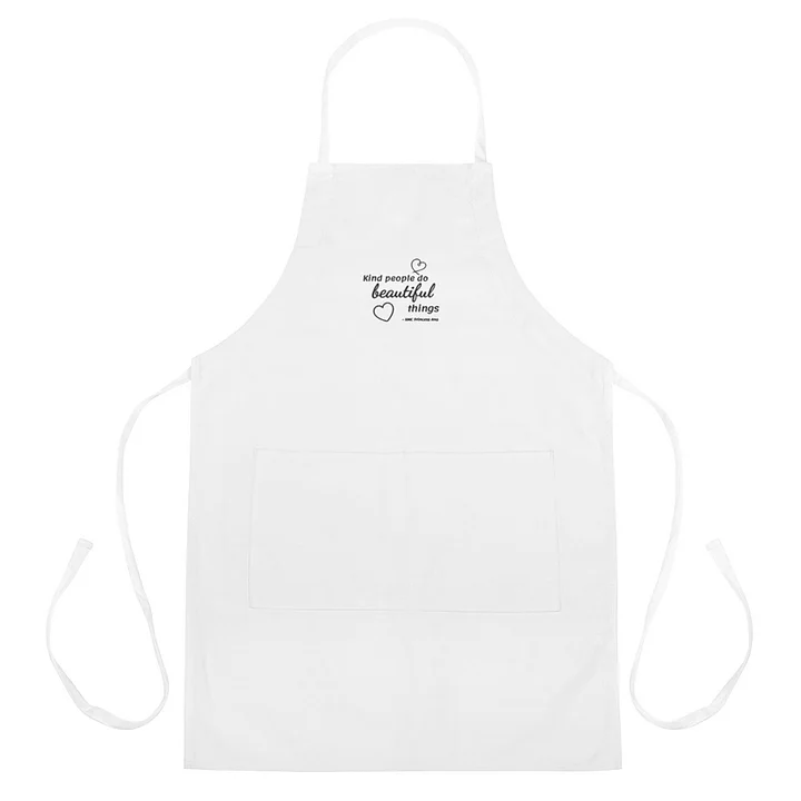 Kind people...APRON - White with black text product image (1)
