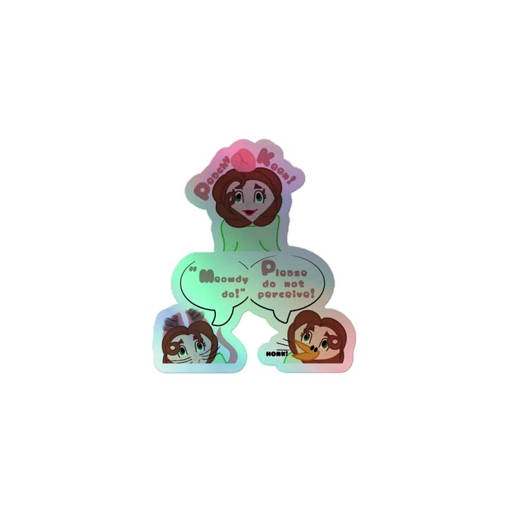 Speech Bubble Sub Emotes ~ holographic sticker sheet product image (1)