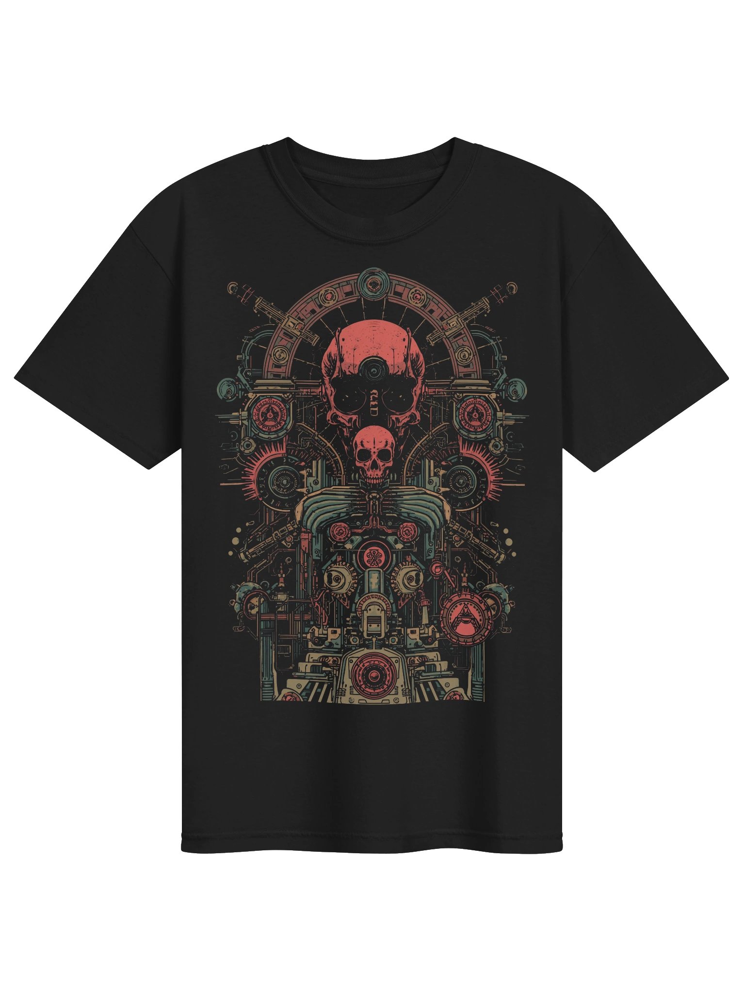 Red Skull Mechanica Heavyweight T-Shirt product image (1)