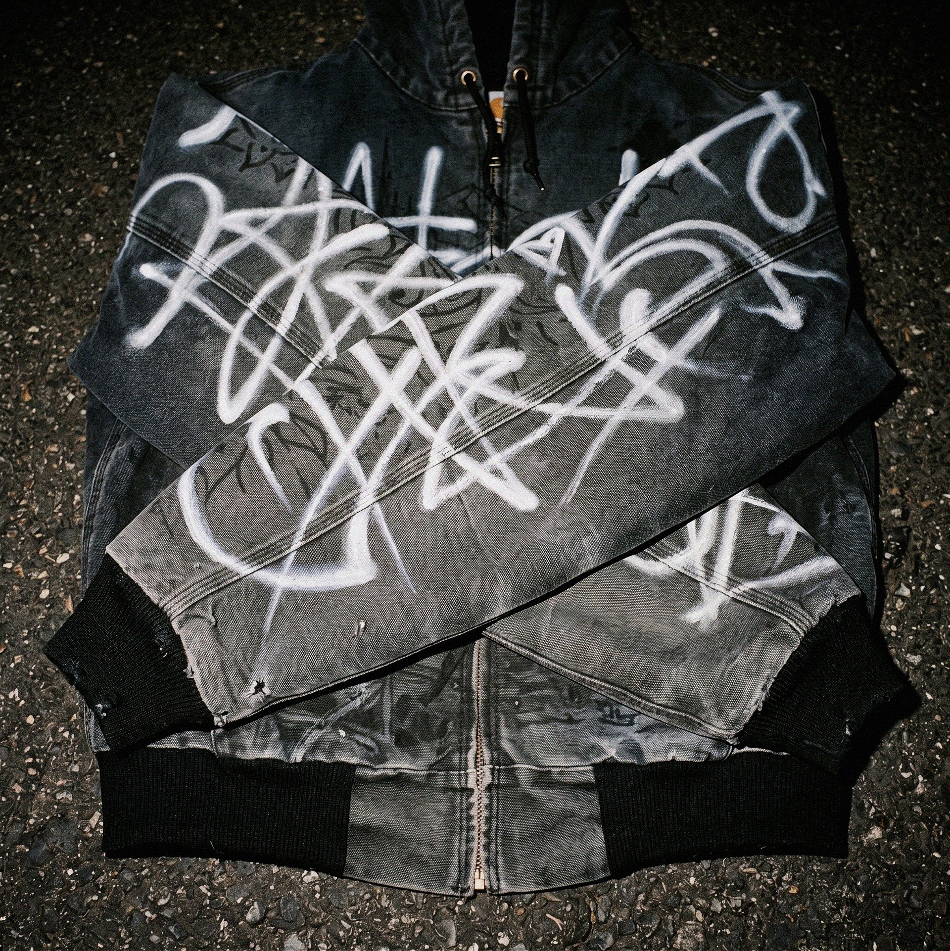 Graffiti Canvas Work Jacket product image (5)