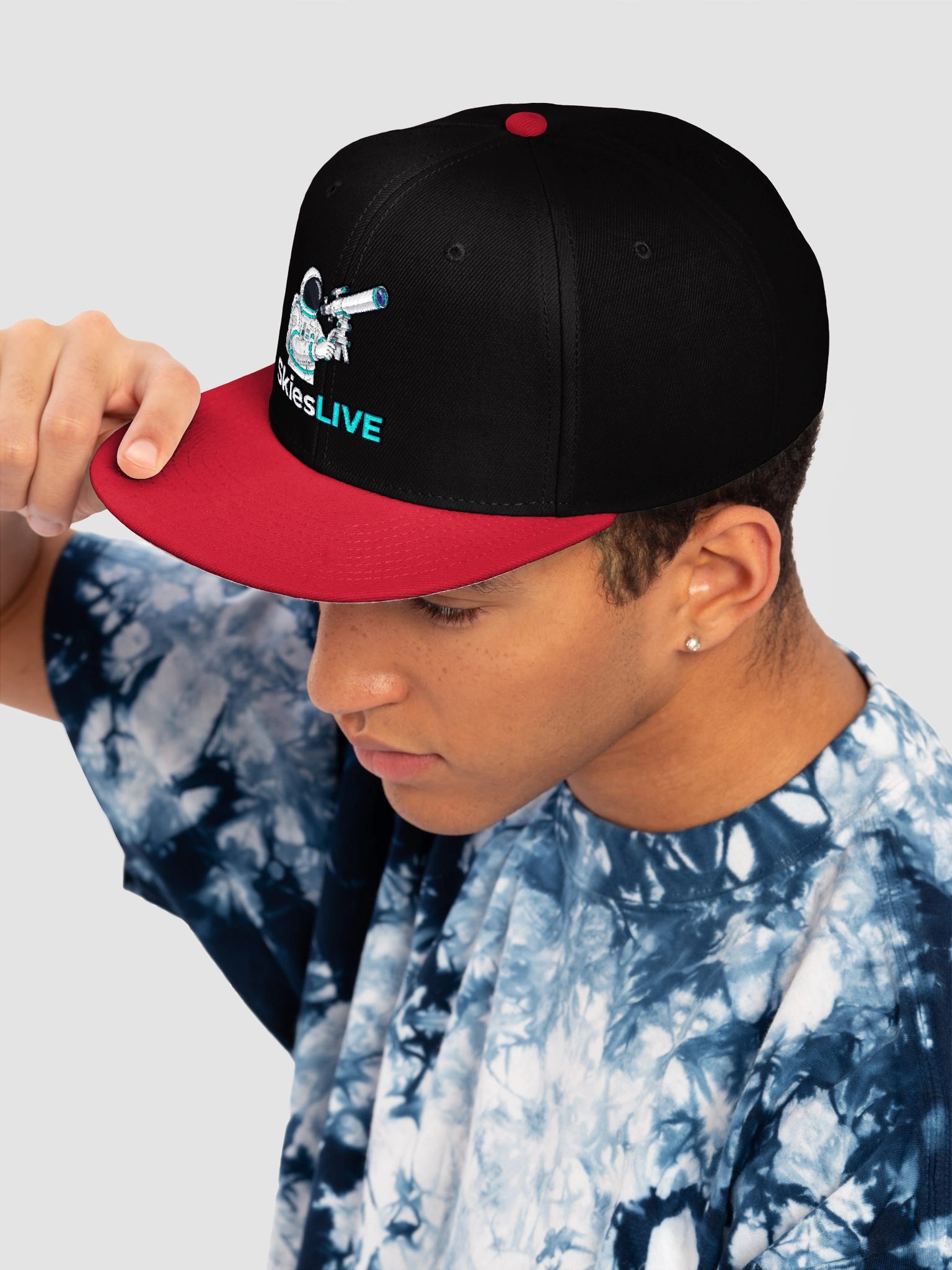 SkiesLIVE Astronaut Wool Blend Snapback Cap product image (7)