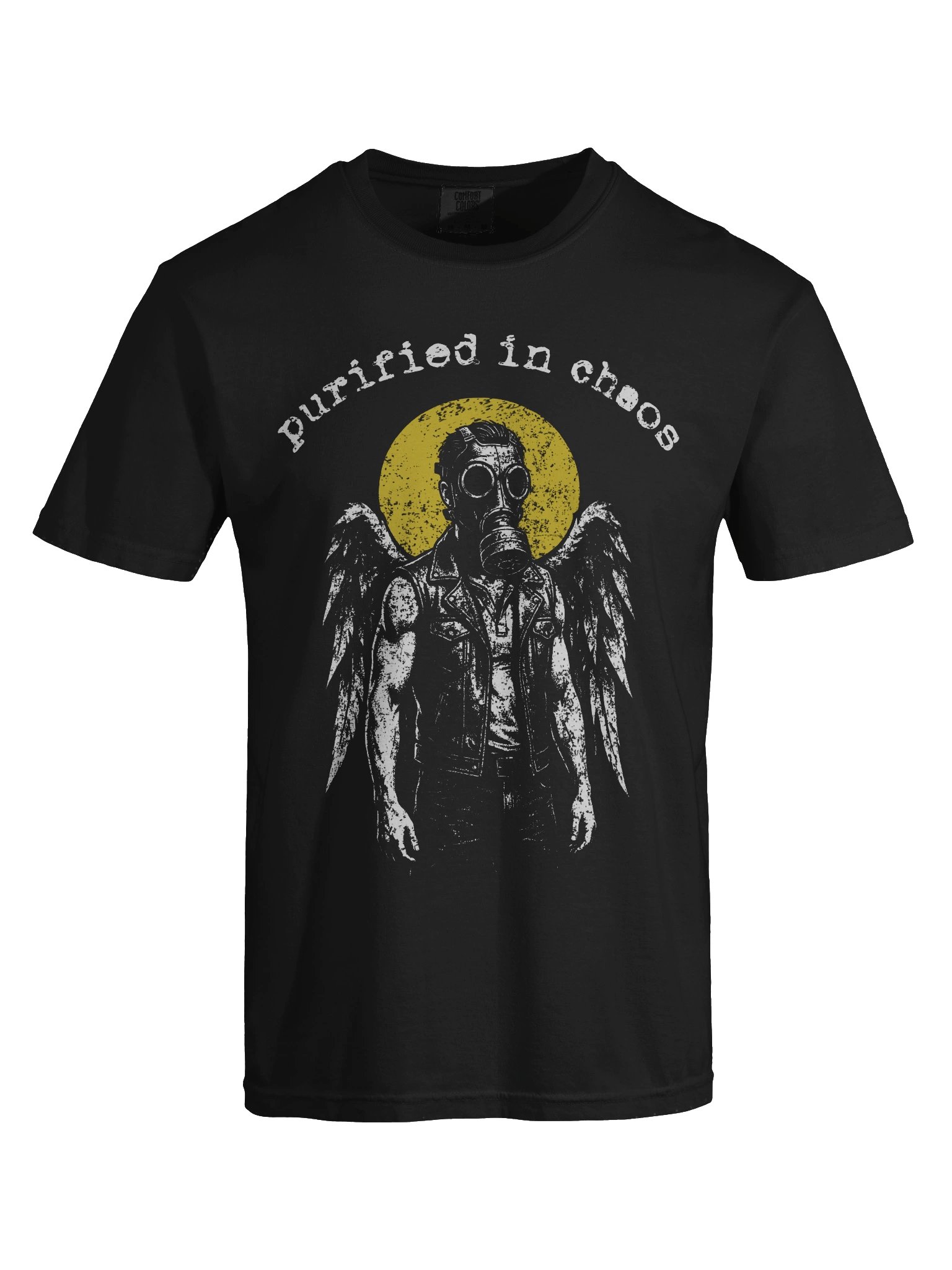 Purified in Chaos Fallen Angel Heavyweight Vintage Graphic Tee product image (6)