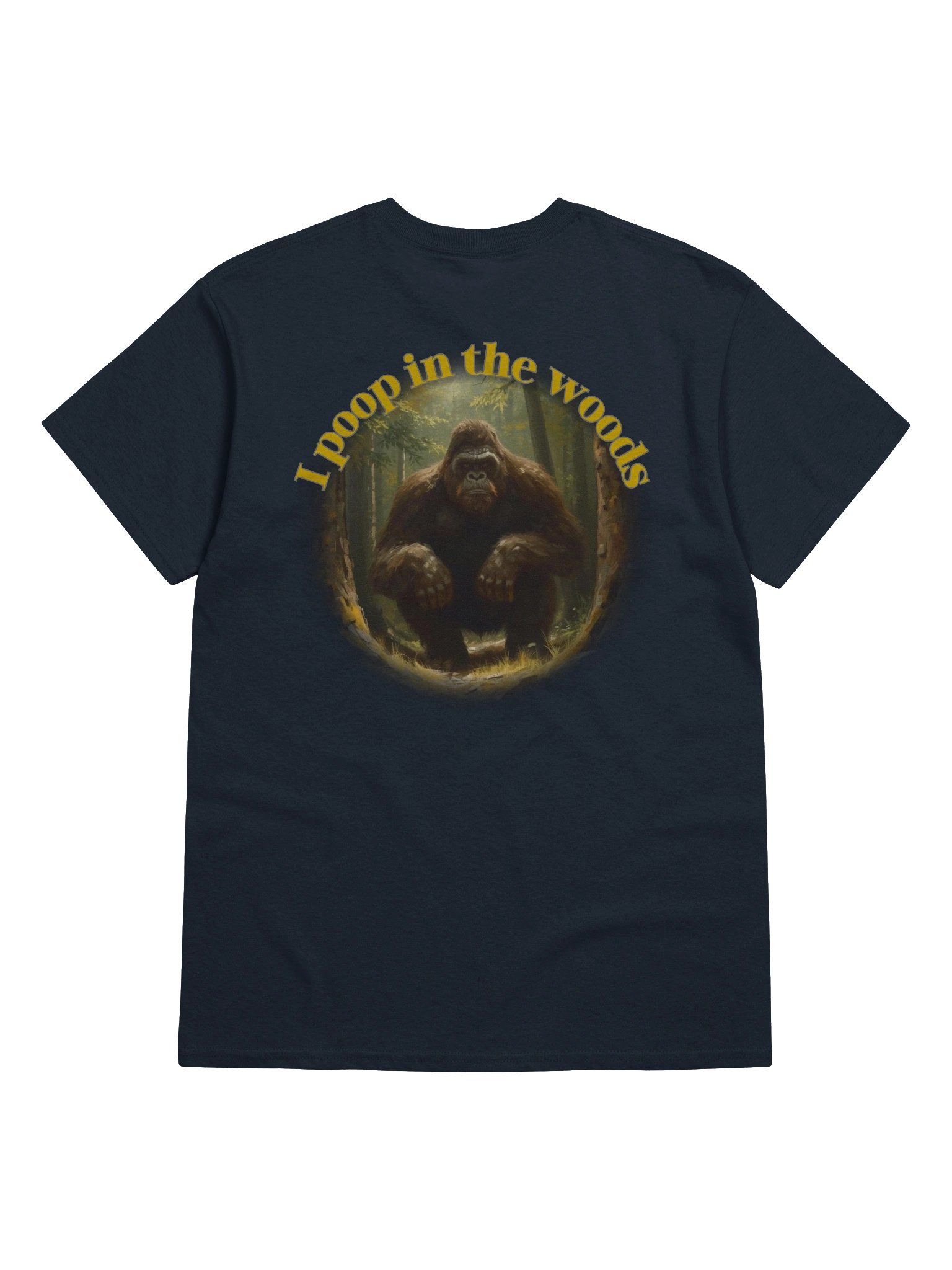 I poop in the woods on back Gildan Heavyweight Tee product image (47)