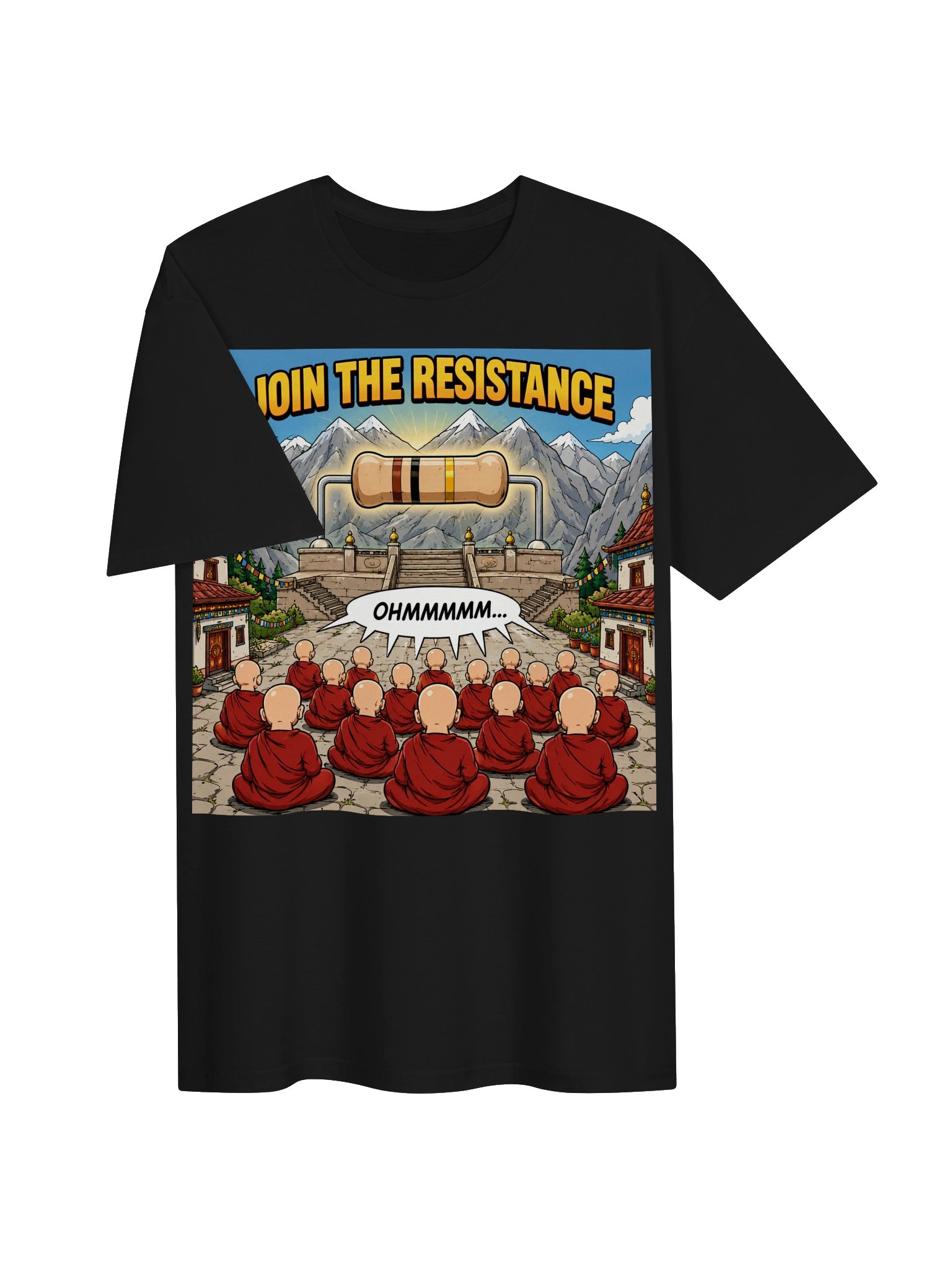 Join the Resistance – Funny Ohm Physics Pun T-Shirt product image (3)
