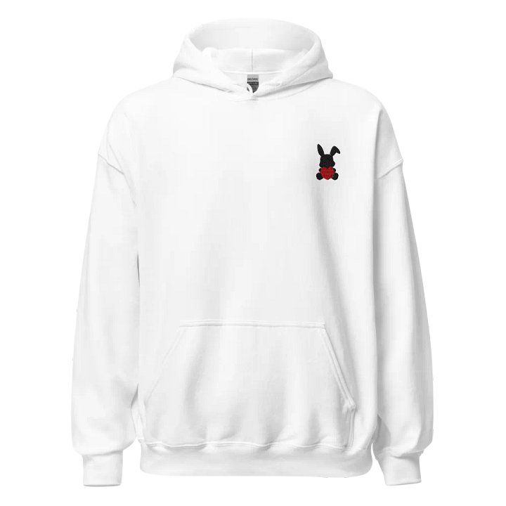 Outline Bunny Heart Embroidered Hoodie product image (1)