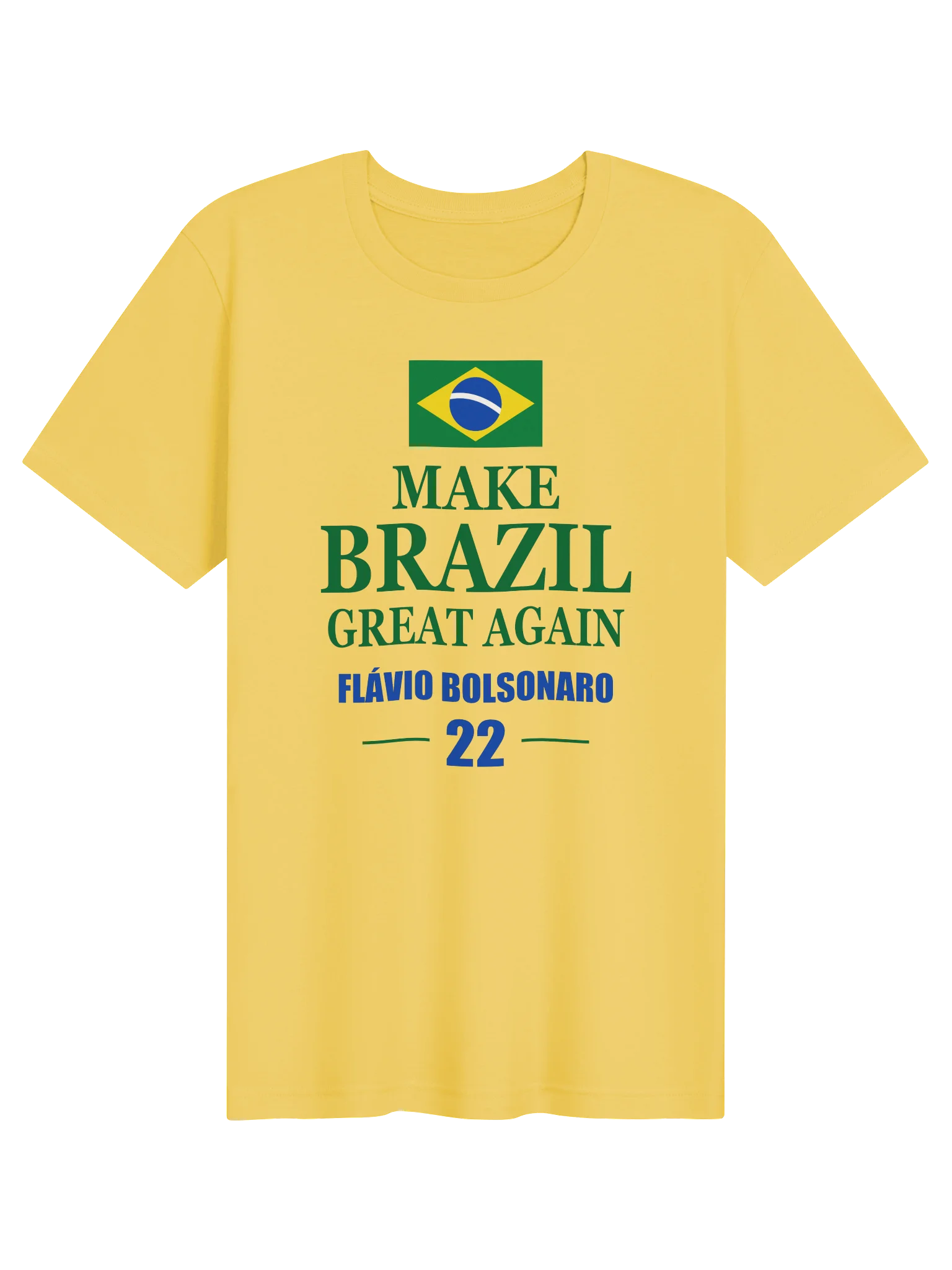 Make Brazil Great Again — Flávio Bolsonaro 22 Flag T-Shirt - Model I product image (1)