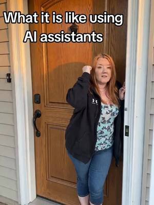 @OlDyinDude  is a human version of an ai assistant. He knocks on @Ashley Diamond 💎  door and says 