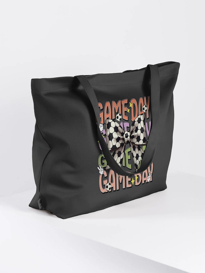 Game Day Bow Soccer Chic Eco Tote Bag product image (1)