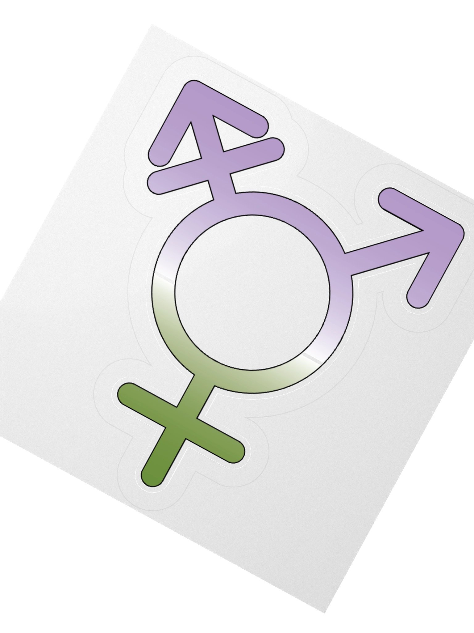 Genderqueer Transgender Symbol Sticker product image (5)