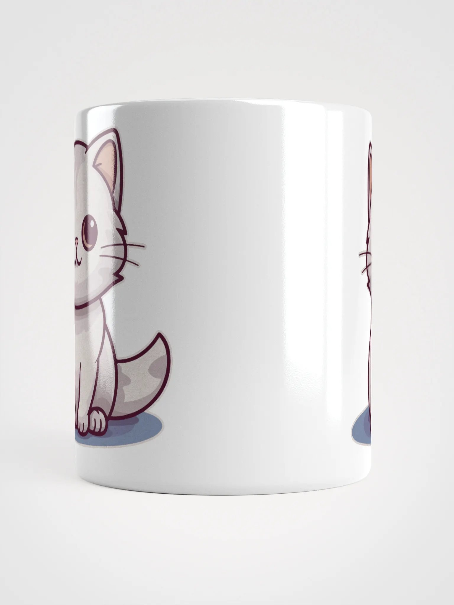 Whimsical White Cat Mug product image (10)