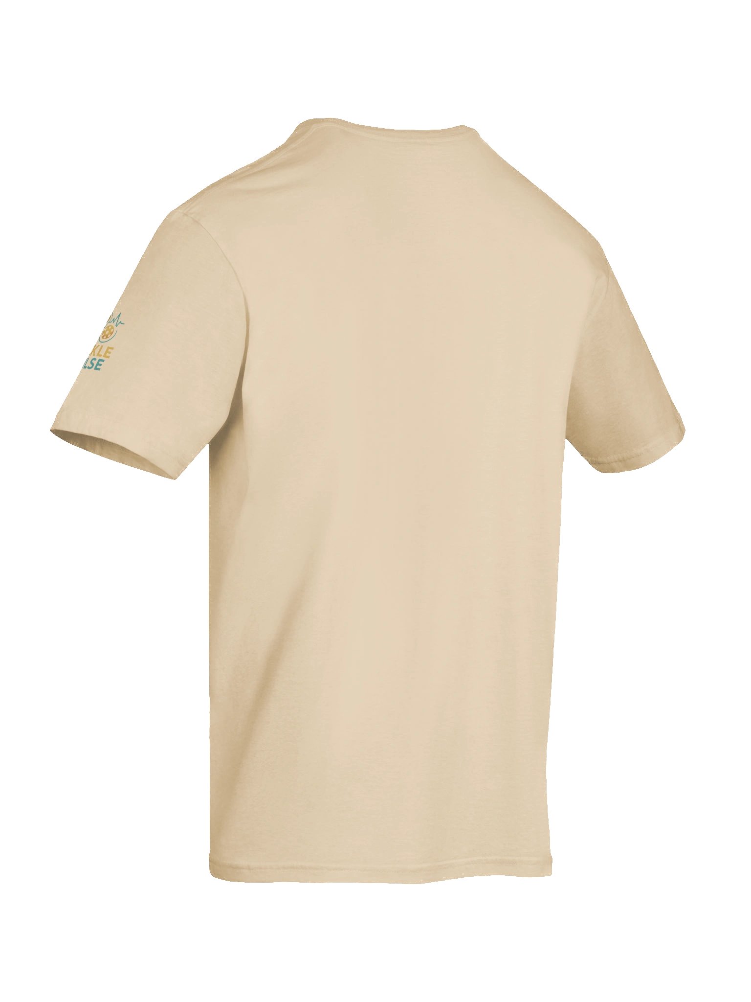 Pickleball Power Pickle T-Shirt – Sand Color Funny Unisex Tee with Animated Pickleball Smash Design product image (12)