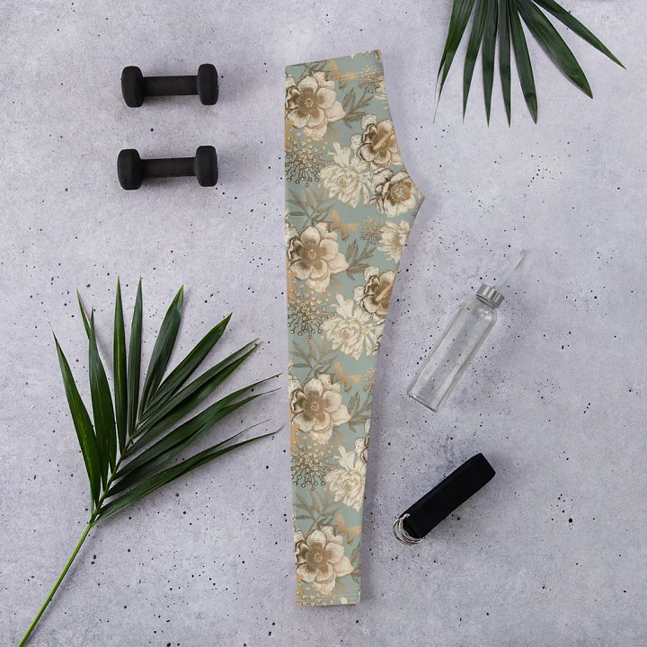 Birds And Flower Yoga Leggings product image (2)