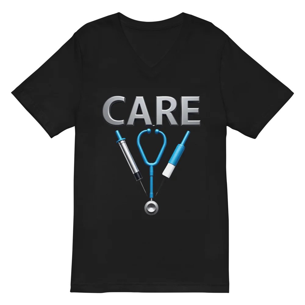 CARE Medical Symbols V-Neck T-Shirt product image (3)