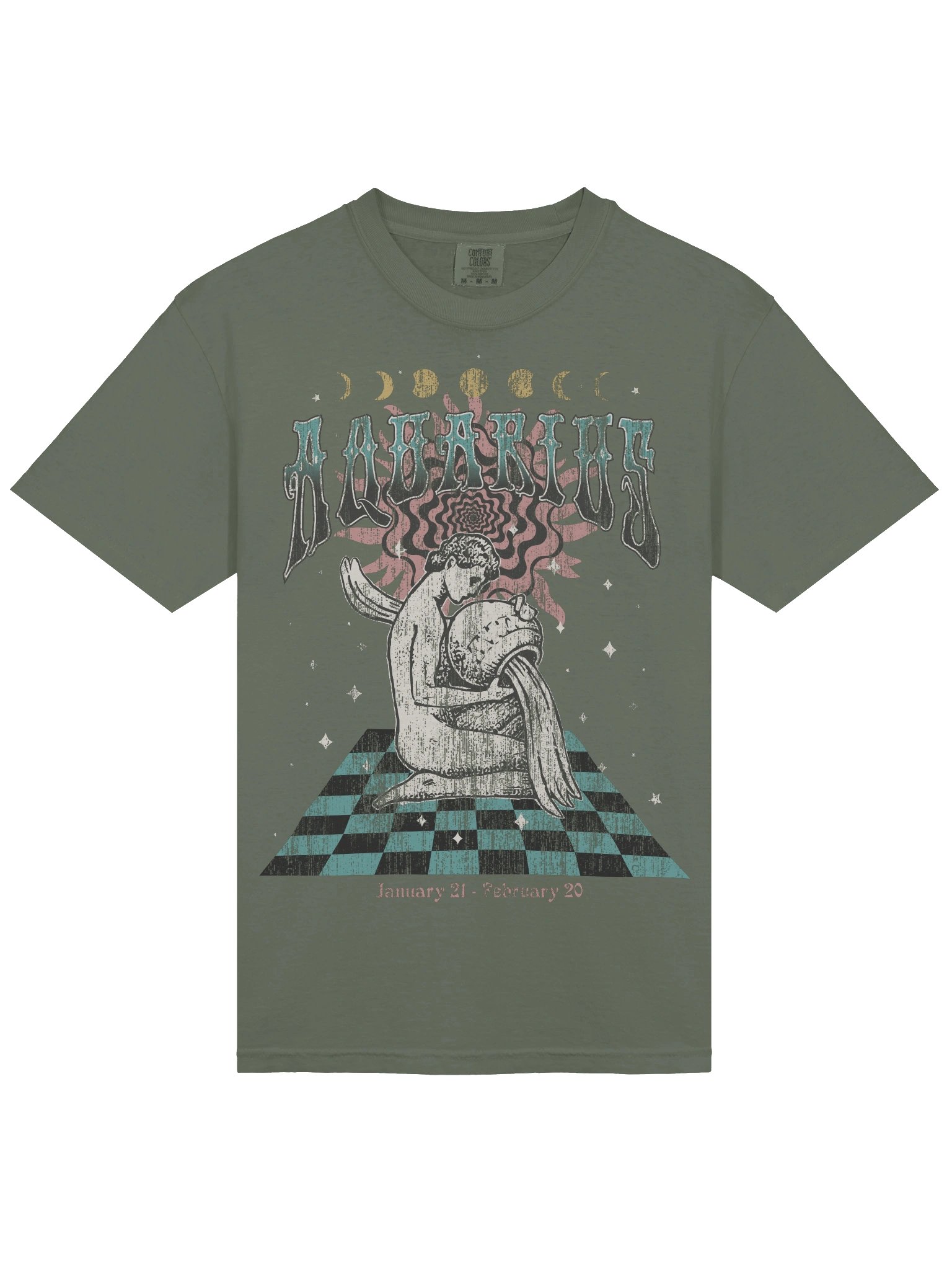 Aquarius Zodiac Shirt – January 21 to February 20 Astrology Graphic Tee product image (45)