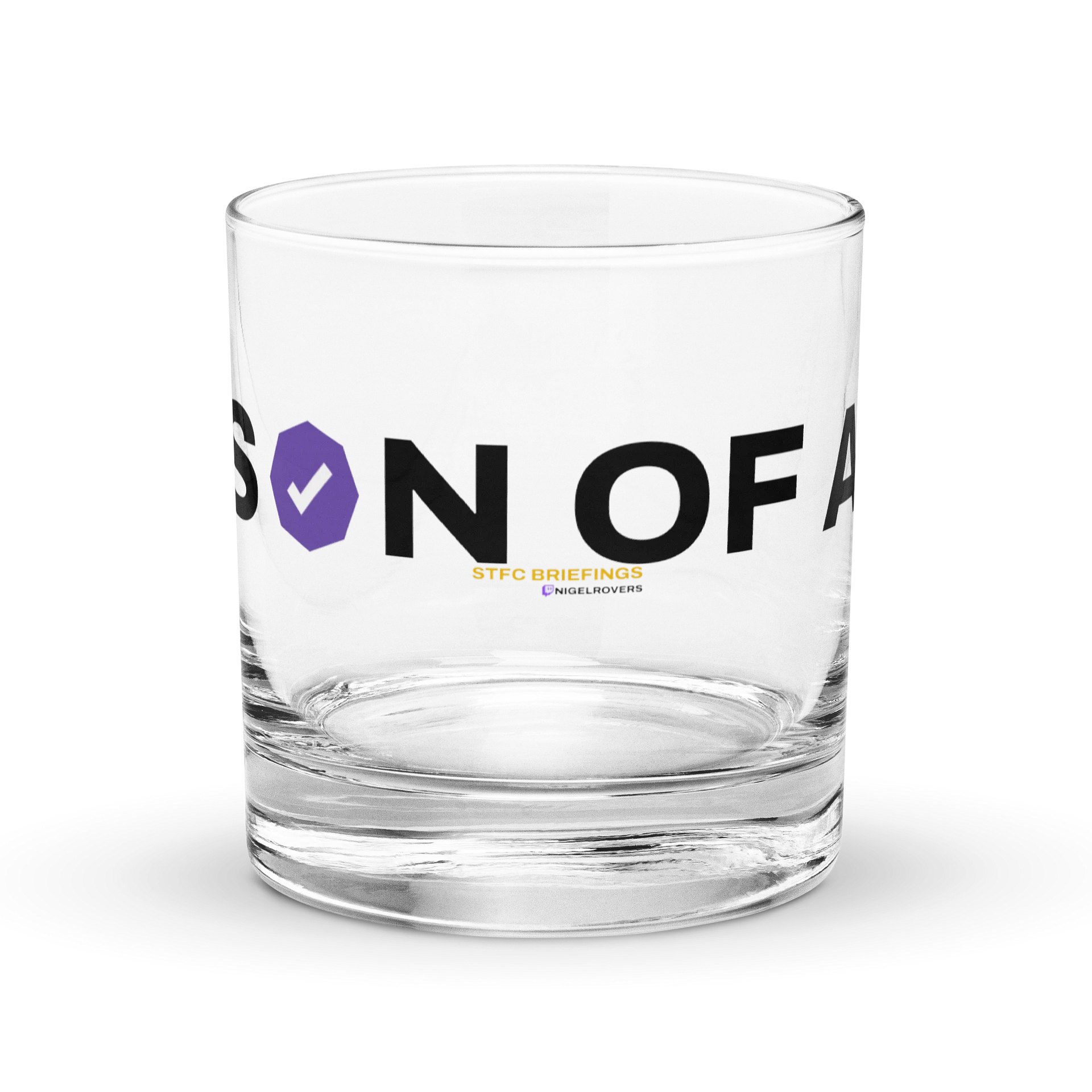 STFC Briefings SON OF A Collection Rock Glass product image (1)