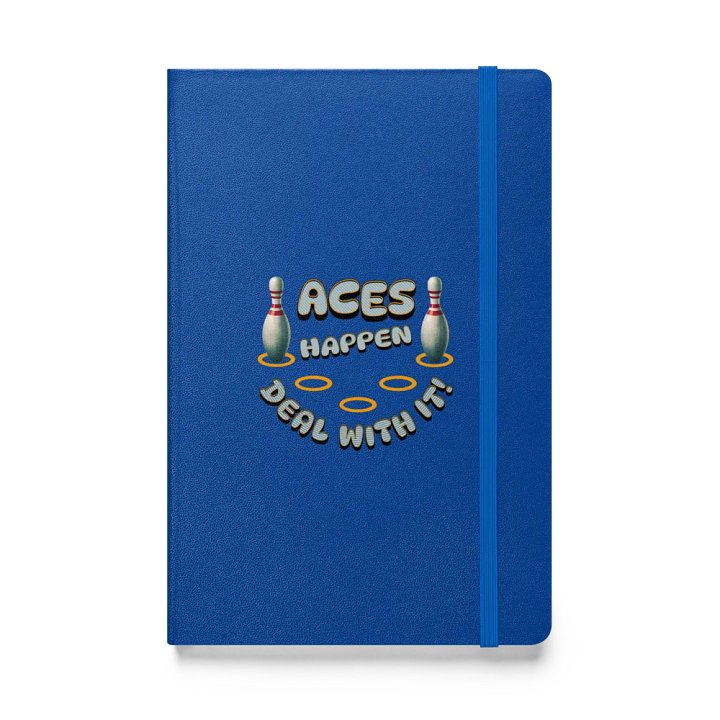 Aces Happen Deal With It Hardcover Notebook product image (1)