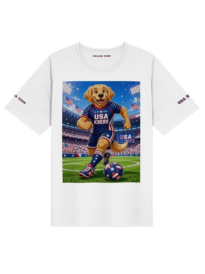 USA K9ERS Soccer Golden Retriever Unisex Sports Jersey product image (1)