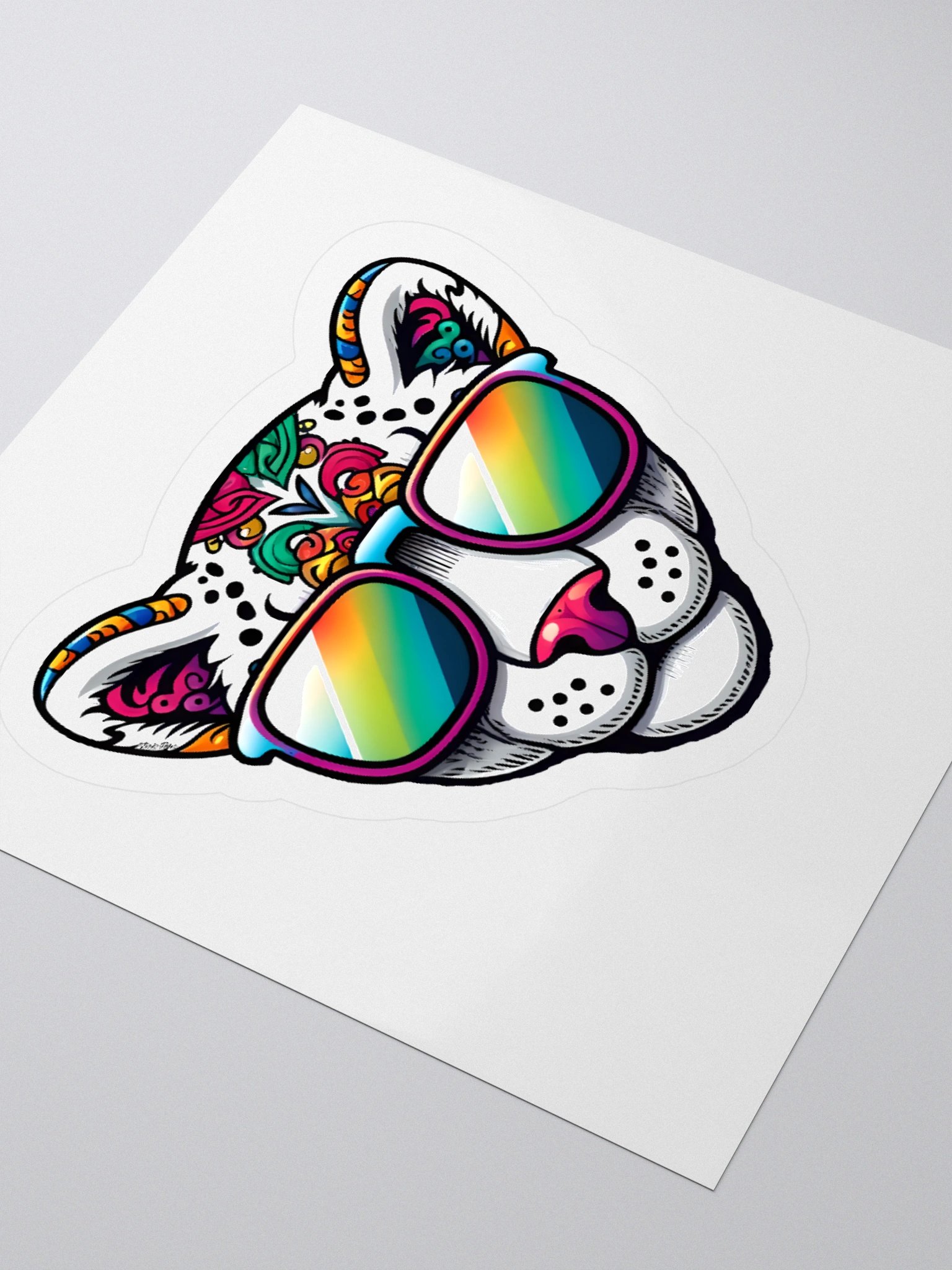 Trippy Leopard Sticker product image (9)
