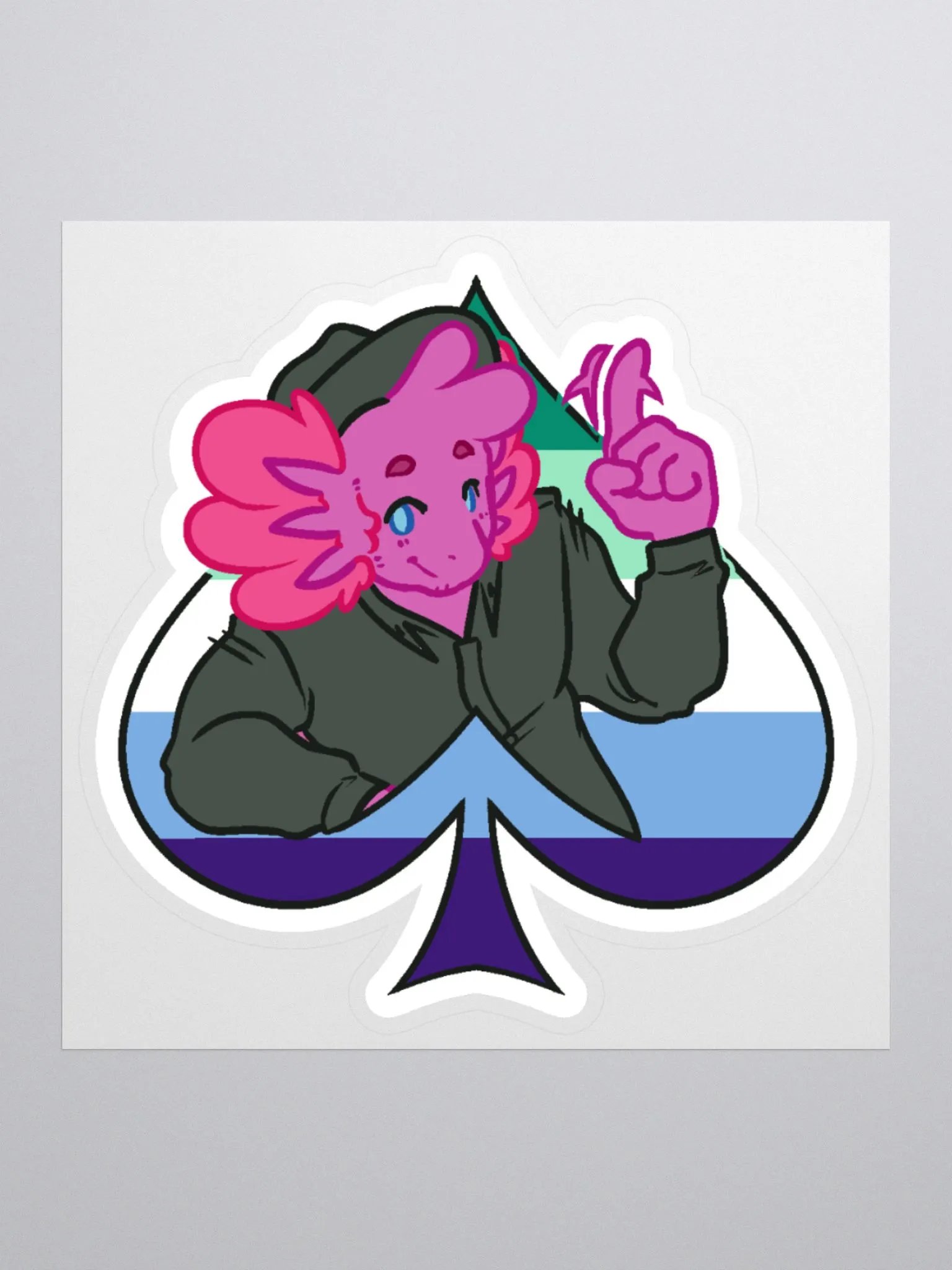 MLM in Spades | Kiss-Cut Sticker product image (1)