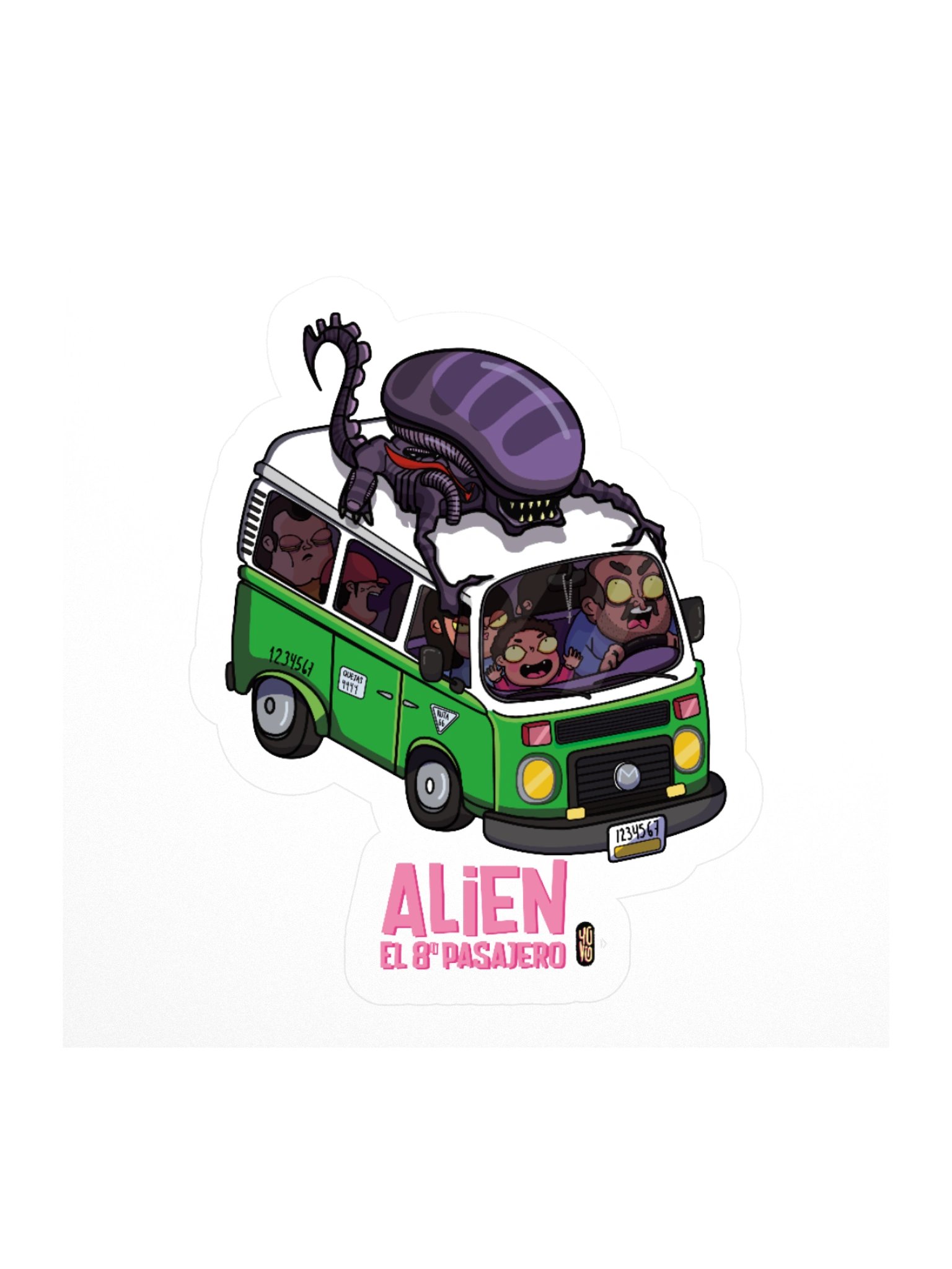 Alien el Octavo Pasajero - Sticker (Kiss Cut) product image (2)