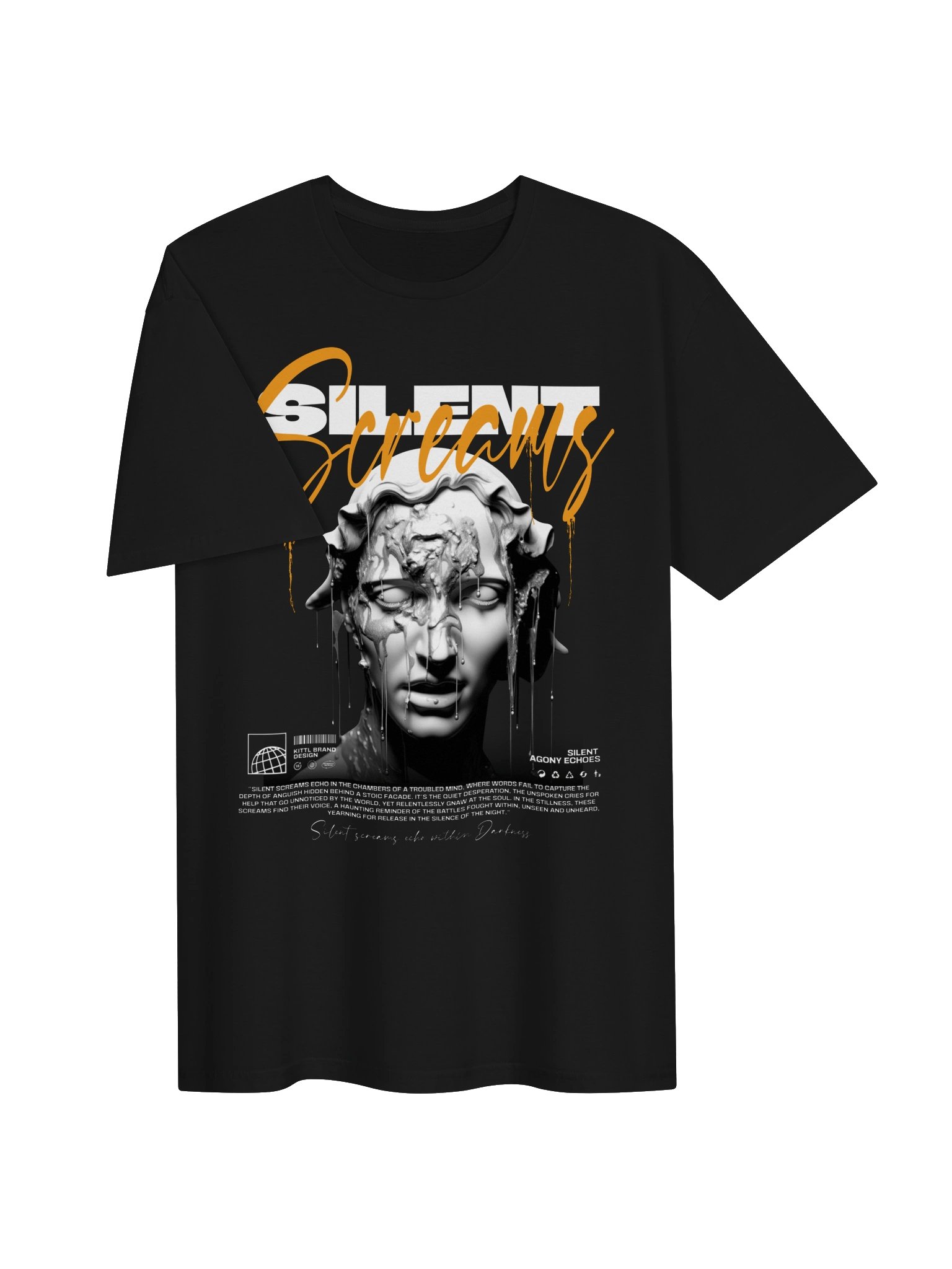 Silent Screams Statue Graphic Unisex Softstyle T-Shirt product image (2)